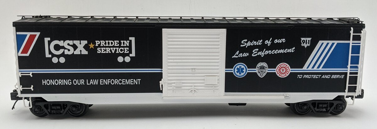 MTH 30-71086 O Gauge CSX "Honoring Our Law Enforcement" Boxcar #911 EX