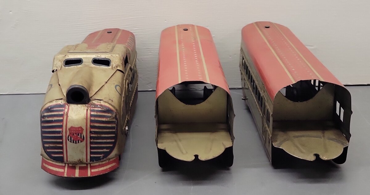Marx M10005 Vintage O Union Pacific Tinplate Multi Unit Streamliner VG