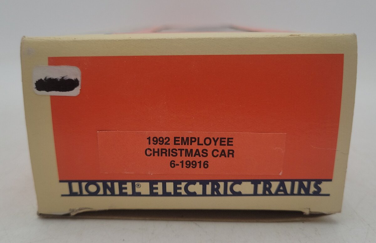 Lionel 6-19916 O Gauge 1992 Employee Christmas Boxcar EX/Box