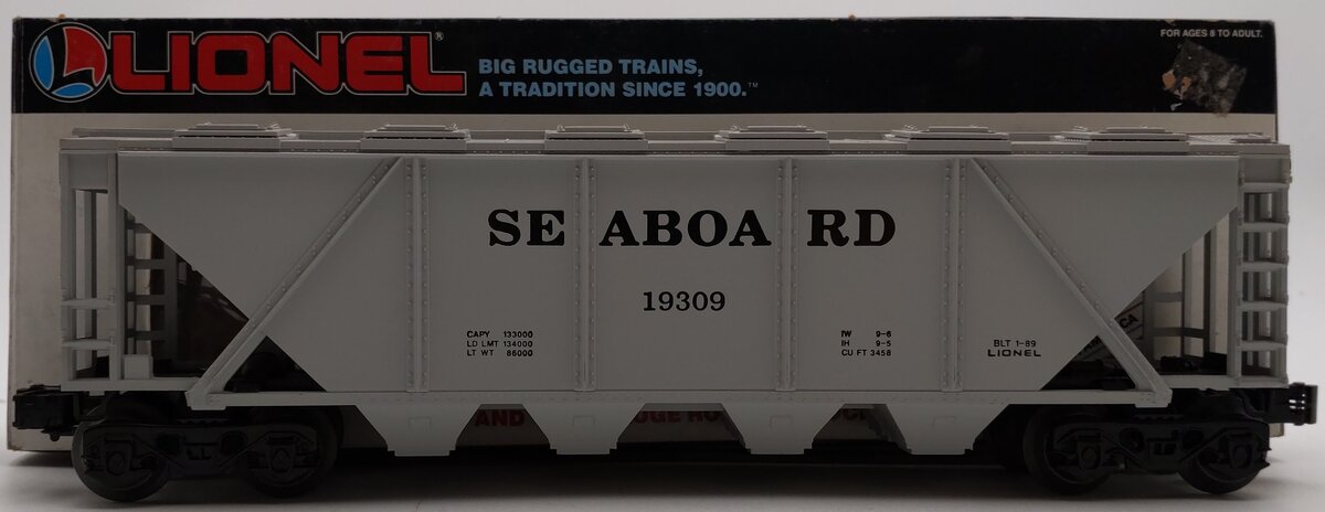 Lionel 6-19309 O Gauge Seaboard Quad Covered Hopper EX/Box
