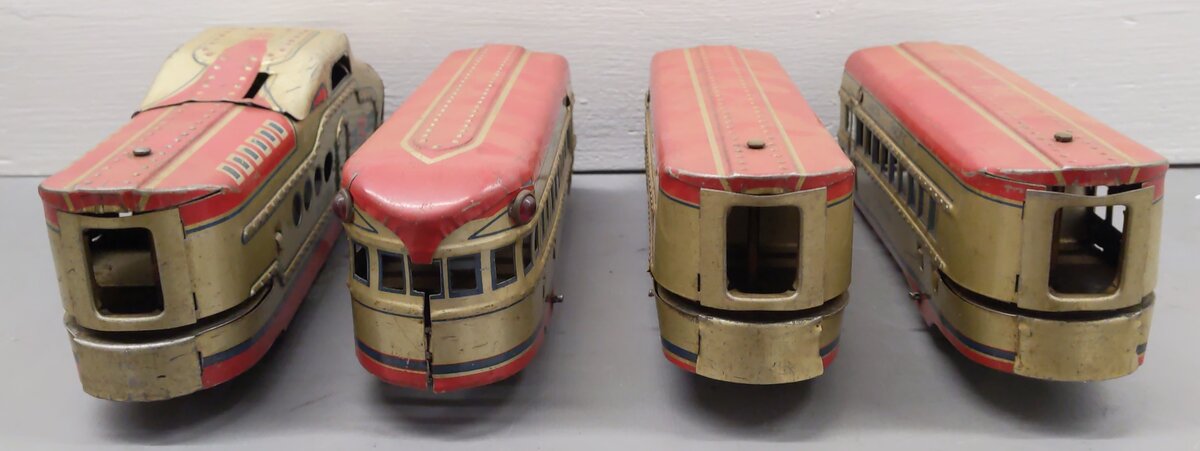 Marx M-10005 Vintage O Union Pacific Streamliner w/ 3 Passenger Cars VG
