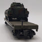 MTH 30-76807 O Gauge U.S. Army Flatcar with Bradley Fighting Vehicles #8074 VG