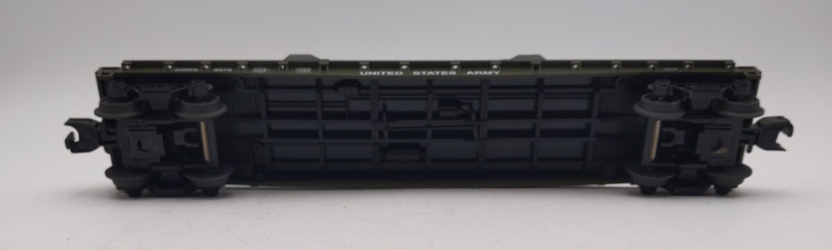 MTH 30-76807 O Gauge U.S. Army Flatcar with Bradley Fighting Vehicles #8078 VG