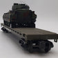 MTH 30-76807 O Gauge U.S. Army Flatcar with Bradley Fighting Vehicles #8078 VG