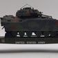 MTH 30-76807 O Gauge U.S. Army Flatcar with Bradley Fighting Vehicles #8078 VG