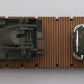 Menards 279-3384 O Gauge Army Flatcar w/ Half Track and Semi Tractor #19246 EX