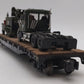 Menards 279-3384 O Gauge Army Flatcar w/ Half Track and Semi Tractor #19246 EX