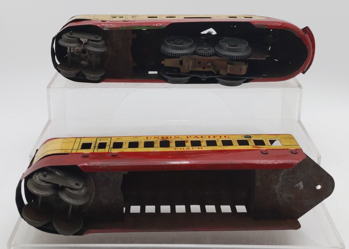 Marx M10000 Vintage O Gauge Union Pacific Streamline Diesel Locomotive Set VG