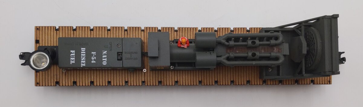 Menards 279-3382 O Gauge U.S. Army Electrical Engineers Flatcar #05044 EX