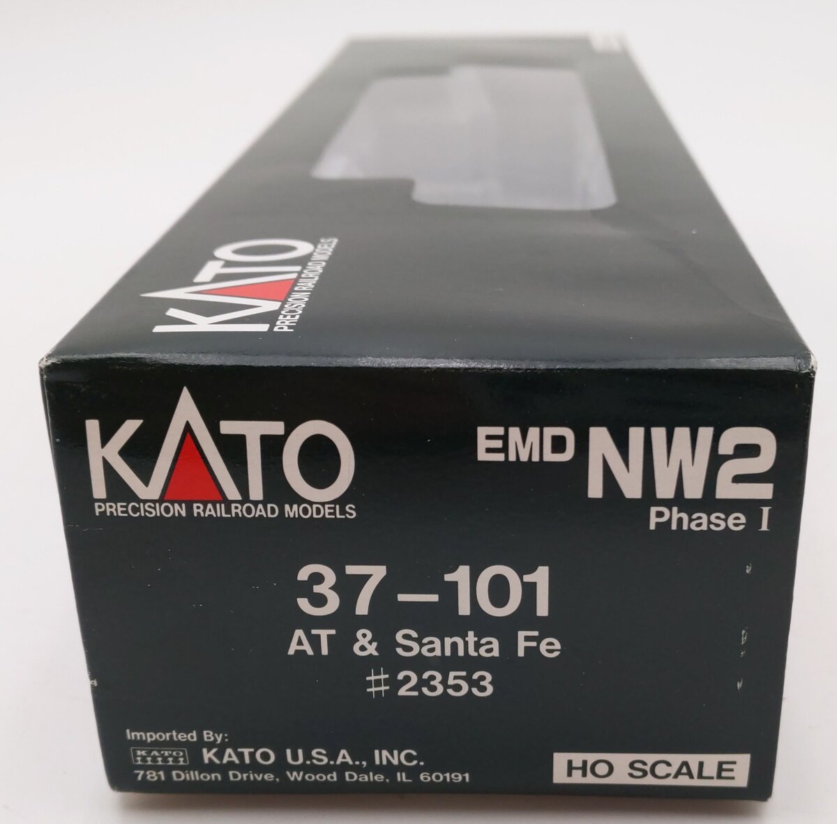 Kato 37-101 HO AT&SF EMD NW2 Diesel Switcher #2353 LN/Box