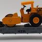 MTH 30-7619 O Gauge MTH Construction Flatcar with Pavement Compactor EX