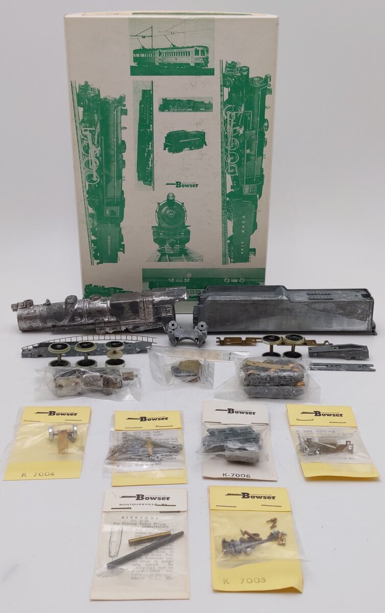 Bowser HO Pennsylvania I-1 2-10-0 Decapod Steam Locomotive & Tender Kit VG/Box