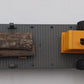 K-Line 6-21240 O Gauge Undecorated Flatcar w/Loader and Logs EX