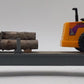 K-Line 6-21240 O Gauge Undecorated Flatcar w/Loader and Logs EX
