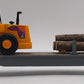 K-Line 6-21240 O Gauge Undecorated Flatcar w/Loader and Logs EX