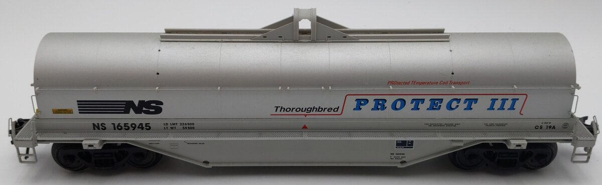 Atlas 3001705-1 O Gauge Norfolk Southern 42' Coil Steel Car Protect lll #165945 VG