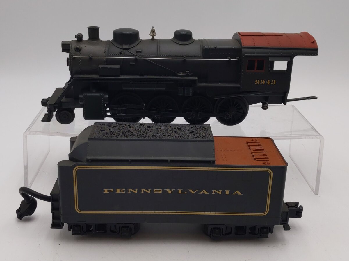 MTH 33-1045-1 O-27 Pennsylvania 2-8-0 Steam Loco w/PS3 #9943 VG