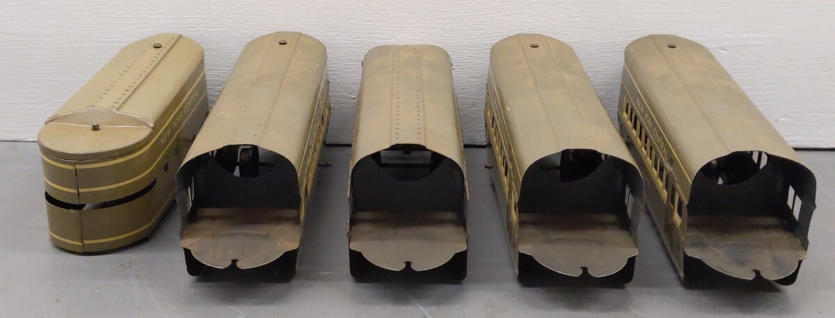 Marx Vintage O New York Central Mercury Passenger Cars VG