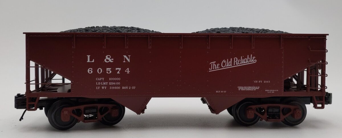 Atlas 3001234-3 O Gauge Louisville & Nashville 2-Bay Hopper #60574 (3 Rail) LN/Box