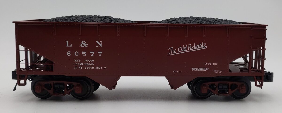 Atlas 3001234-4 O Gauge Louisville & Nashville 2-Bay Hopper #60577 (3 Rail) LN/Box