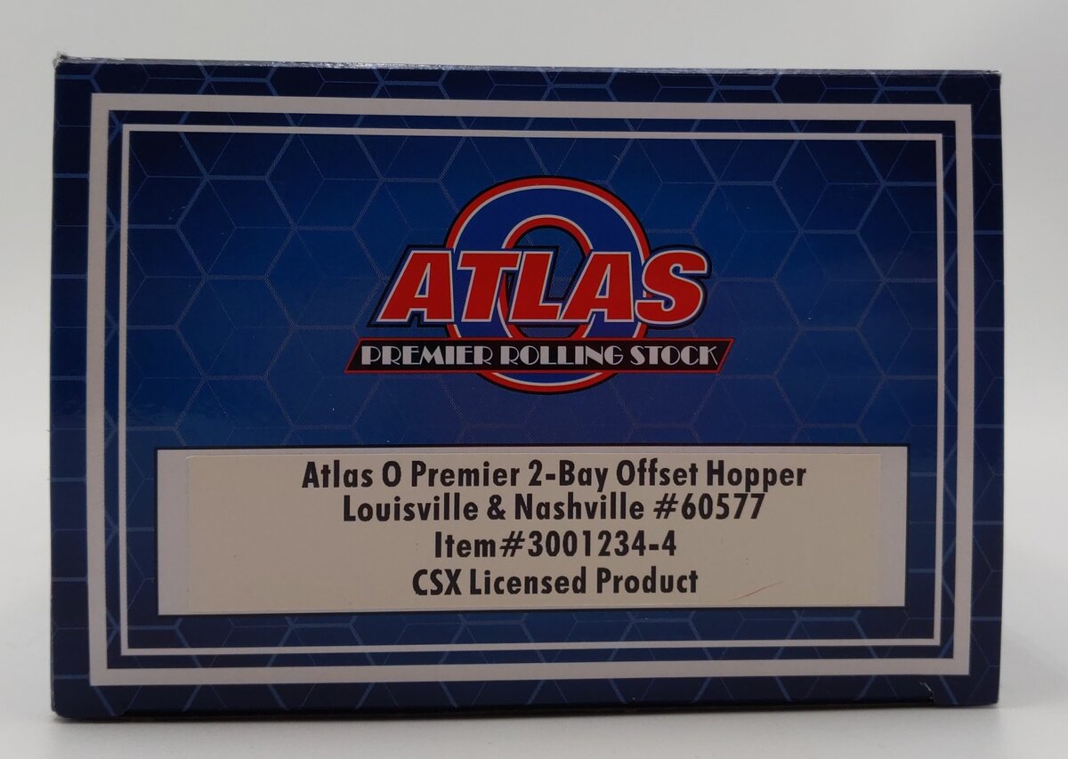 Atlas 3001234-4 O Gauge Louisville & Nashville 2-Bay Hopper #60577 (3 Rail) LN/Box
