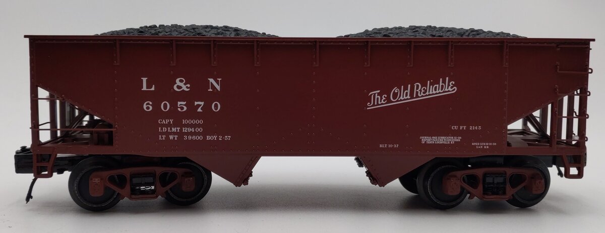 Atlas 3001234-2 O Gauge Louisville & Nashville 2-Bay Hopper #60570 (3 Rail) LN/Box