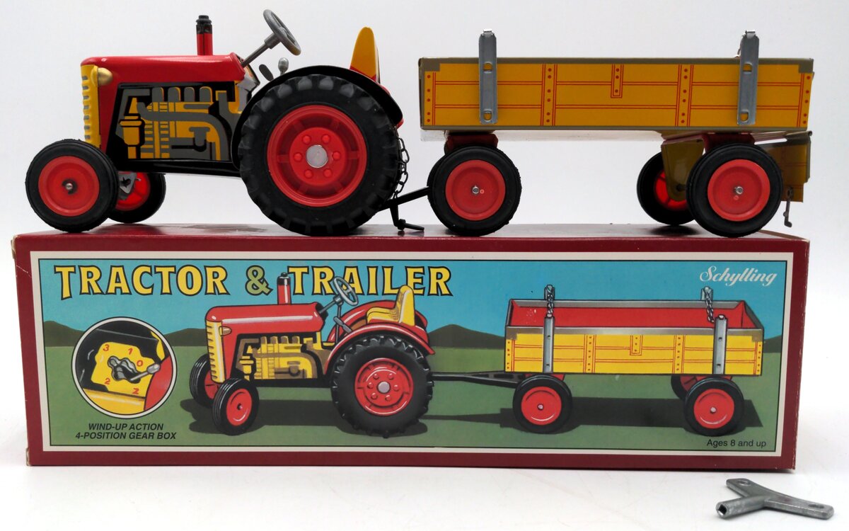 Schylling 018 Metal Collector Series Tractor & Trailer NIB