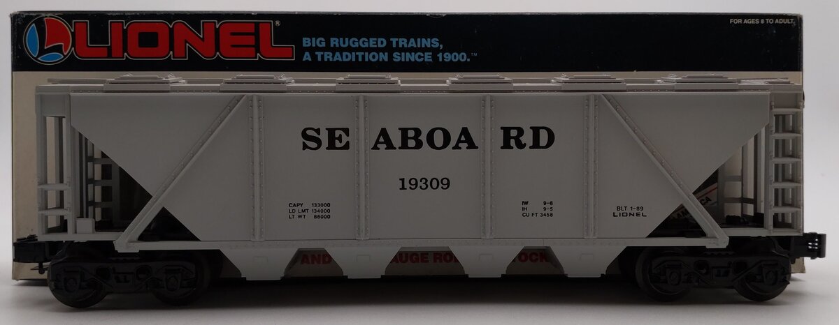 Lionel 6-19309 O Gauge Seaboard Quad Covered Hopper LN/Box
