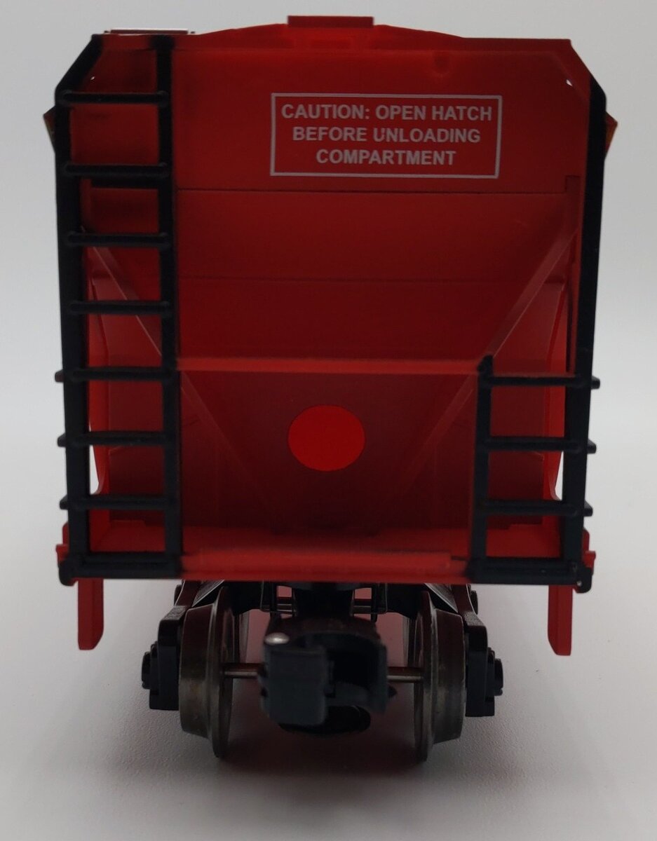 Menards 275-9368 O Gauge Santa Fe Warbonnet Smooth-Sided Hopper #6037 EX