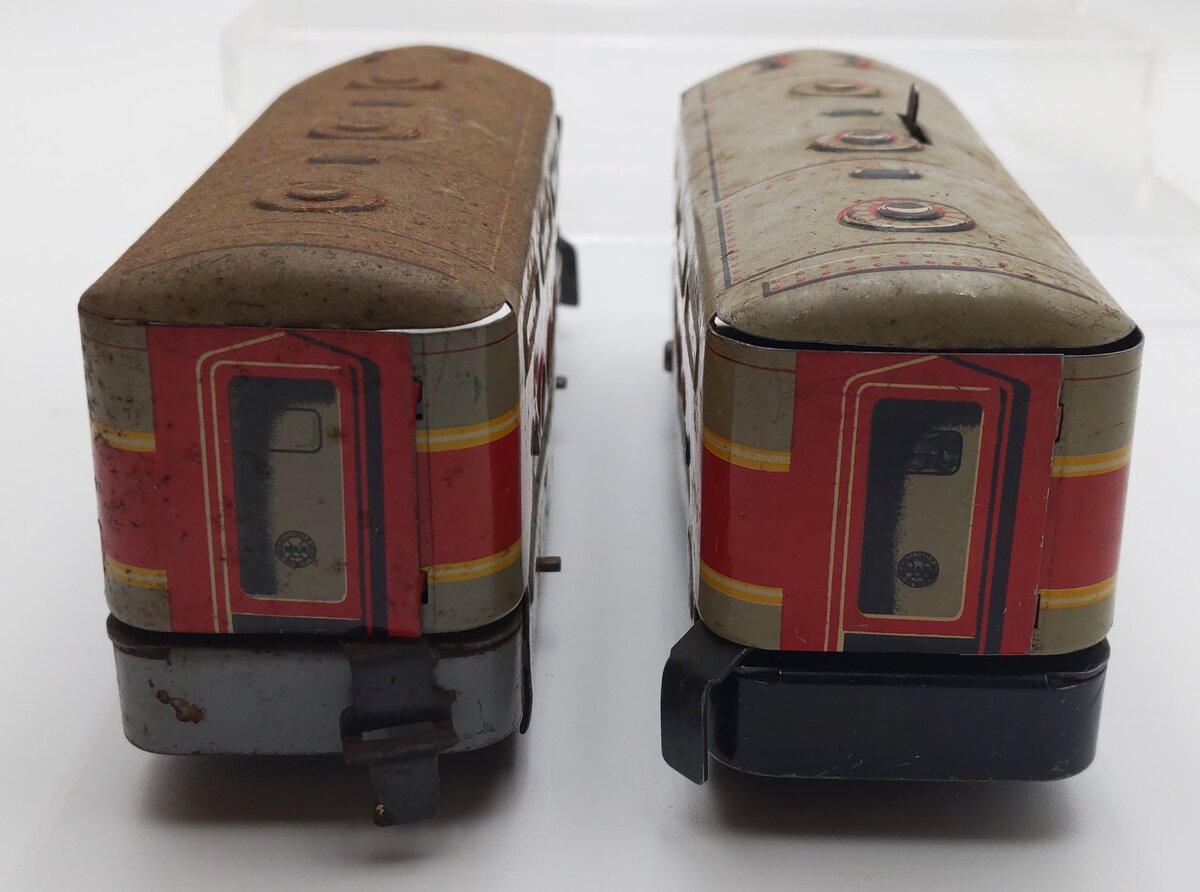Marx 81F Vintage O Gauge Monon AA Wind UP Diesel Locomotive Set VG