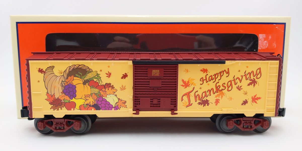 Lionel 6-39359 O Thanksgiving Holiday 2012 Boxcar LN/Box