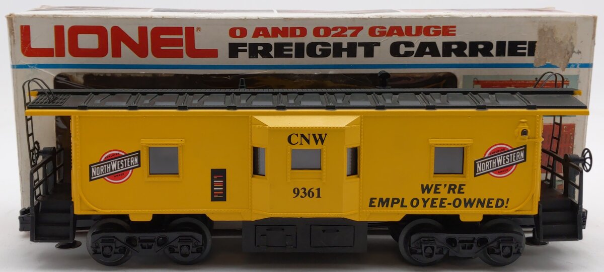 Lionel 6-9361 O Gauge CNW Bay Window Illuminated Caboose #9361 (Custom) EX/Box