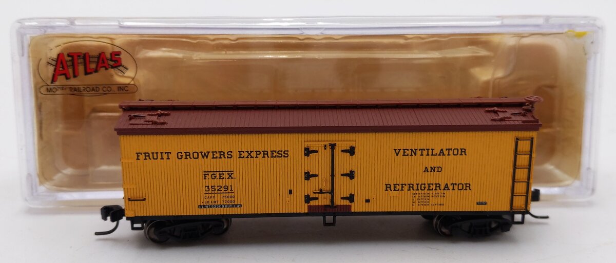 Atlas 41457 N Scale Fruit Growers Express 40' Reefer Car #35291 LN/Box