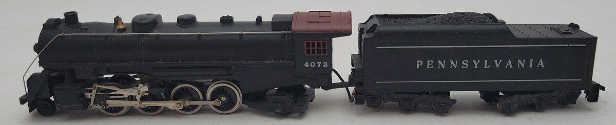 HO Scale BRASS Pennsylvania 2-6-2 Steam Locomotive & Tender #4073 EX