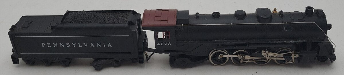 HO Scale BRASS Pennsylvania 2-6-2 Steam Locomotive & Tender #4073 EX