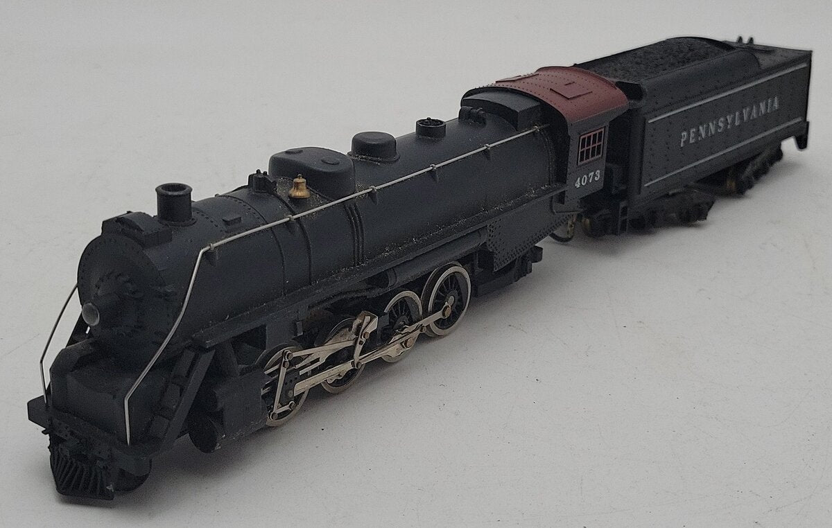 HO Scale BRASS Pennsylvania 2-6-2 Steam Locomotive & Tender #4073 EX