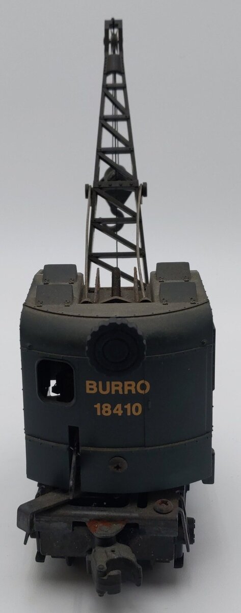 Lionel 6-18410 O Gauge Pennsylvania Operating Burro Crane VG