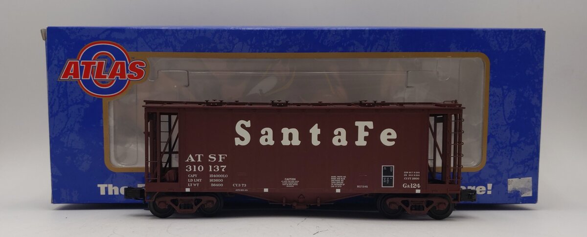 Atlas 6354-2 O Gauge Santa Fe GATX Airslide Covered Hopper Car #310137 (3-Rail) LN/Box