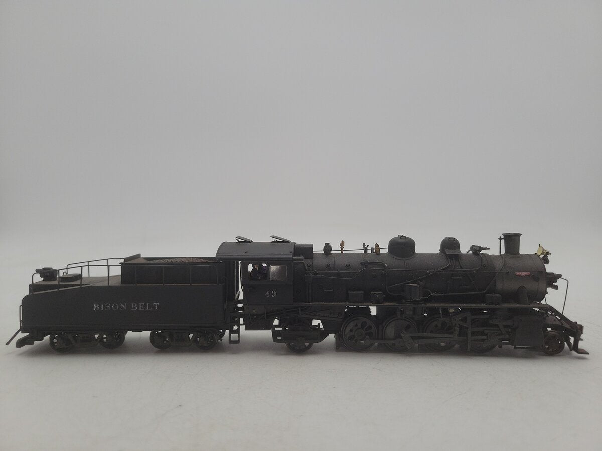 Bachmann HO Scale 2-8-2 CUSTOM Bison Belt Steam Locomotive & Tender #49