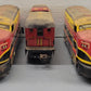 Marx 54 Vintage O Kansas City Southern Tinplate AB Diesel Set W/Caboose VG