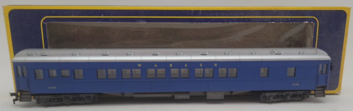 AHM 6201-WA HO Scale Wabash 1920 Pullman Passenger Car #1228 EX/Box