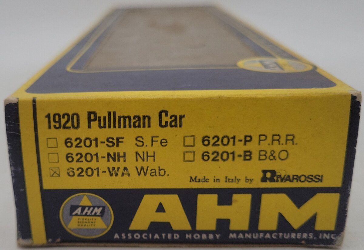 AHM 6201-WA HO Scale Wabash 1920 Pullman Passenger Car #1228 EX/Box