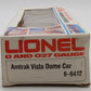 Lionel 6-6412 O Gauge Amtrak Vista Dome Passenger Car #6412 EX/Box