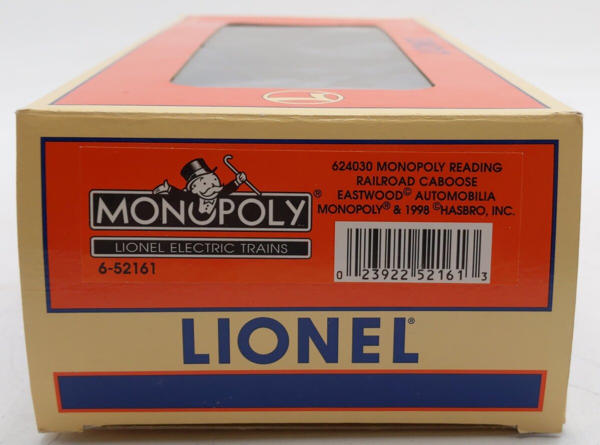 Lionel 6-52161 O Gauge Monopoly Reading Railroad Caboose EX/Box