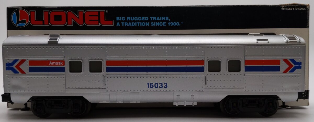 Lionel 6-16033 O Gauge Amtrak Streamlined Baggage Car EX/Box