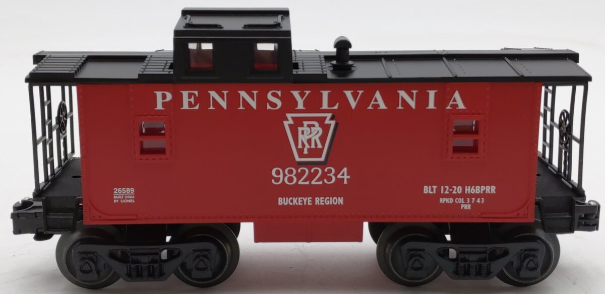 Lionel 6-26589 O Scale Pennsylvania Caboose #982234 LN