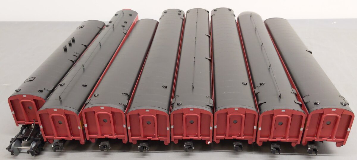 Golden Gate Depot O Gauge Aluminum Southern Pacific Daylight 8 Passenger Car Set EX/Box