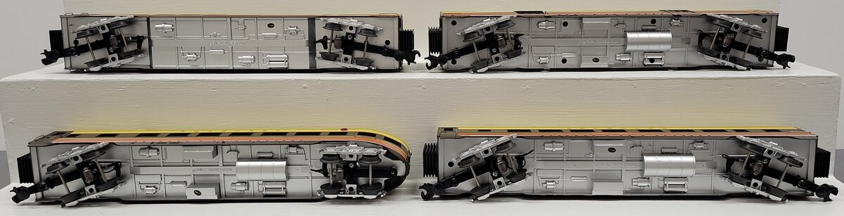 MTH 30-68008 O Gauge Seaboard 60' Streamlined 4 Car Passenger Set EX