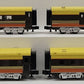 MTH 30-68008 O Gauge Seaboard 60' Streamlined 4 Car Passenger Set EX