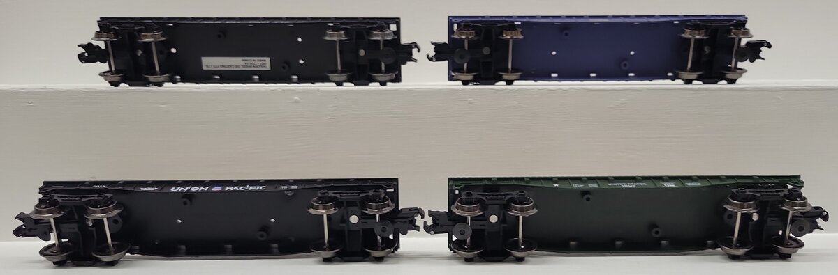 Menards O Gauge Assorted Custom Flatcars:3003, 1260, 2015, 7539 [4] VG
